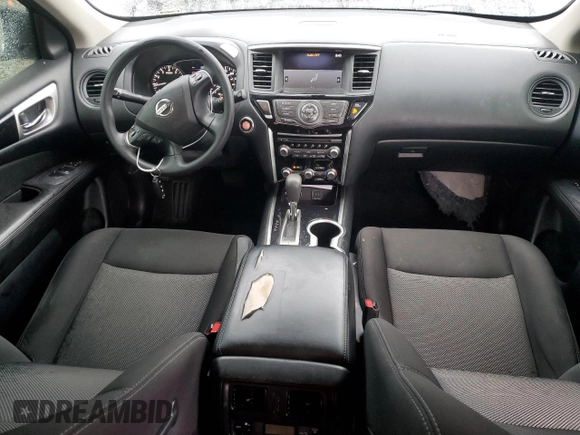 2020 Nissan Pathfinder S z VIN 5N1DR2AN1LC623364, wystawiony jako Copart lot #52282595 z przebiegiem 128 895 mil mil oraz Szkoda całkowita • Salvage title. Historia ofert i sprzedaży dostępna na DreamBid. Obrazek 8.