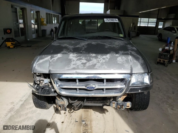 1998 Ford Ranger XL with VIN 1FTYR10U5WUB41830, listed as a Copart auction lot 75750814 with 251,492 mi miles and Salvage Title. Bid and sale history available at carsss.com. Image 5.