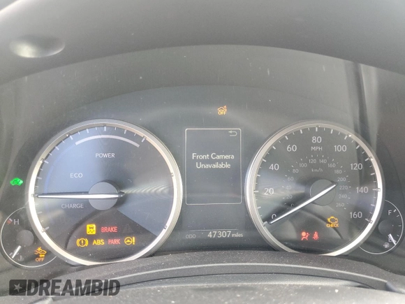 2020 Lexus NX with VIN JTJGJRDZ0L2143996, listed as a Copart auction lot 87661585 with 47,307 mi miles and Salvage Title. Bid and sale history available at carsss.com. Image 9.