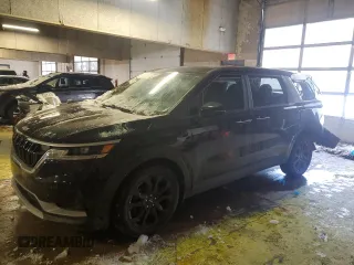2022 Kia Carnival EX with VIN KNDNC5H37N6102036, listed as a Copart auction lot 87876375 with 60,140 mi miles and Salvage Title. Bid and sale history available at DreamBid. Image 1.