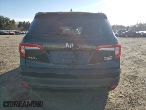 2021 Honda Pilot Special Edition with VIN 5FNYF6H20MB047823, listed as a Copart auction lot 47267825 with 57,103 mi miles and Salvage Title. Bid and sale history available at DreamBid. Image 6.