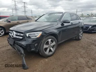 2020 Mercedes-Benz GLC 300 with VIN W1N0G8EB1LF790505, listed as a Copart auction lot 58442225 with 21,578 mi miles and Salvage title. Bid and sale history available at DreamBid. Image 1.