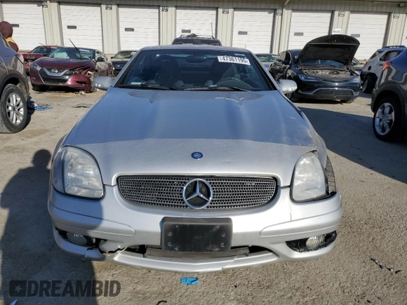 2004 Mercedes-Benz SLK-Class with VIN WDBKK65F04F307947, listed as a Copart auction lot 47361195 with 115,809 mi miles and Salvage Title. Bid and sale history available at carsss.com. Image 5.