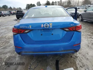 2020 Nissan Sentra SV with VIN 3N1AB8CV1LY241809, listed as a Copart auction lot 46157885 with 39,418 mi miles and Salvage Title. Bid and sale history available at carsss.com. Image 6.