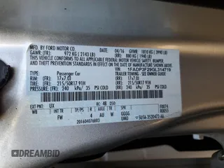 2016 Ford Focus SE with VIN 1FADP3F29GL314719, listed as a Copart auction lot 77686334 with 76,515 mi miles and Salvage title. Bid and sale history available at DreamBid. Image 14.