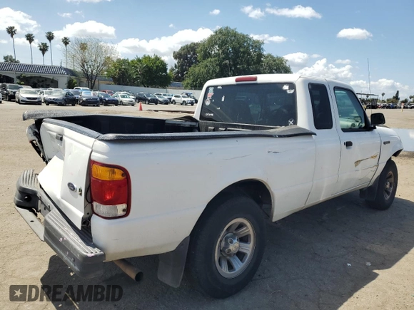1999 Ford Ranger XL with VIN 1FTYR14V7XPA65093, listed as a Copart auction lot 51599395 with 165,252 mi miles and Salvage Title. Bid and sale history available at carsss.com. Image 3.