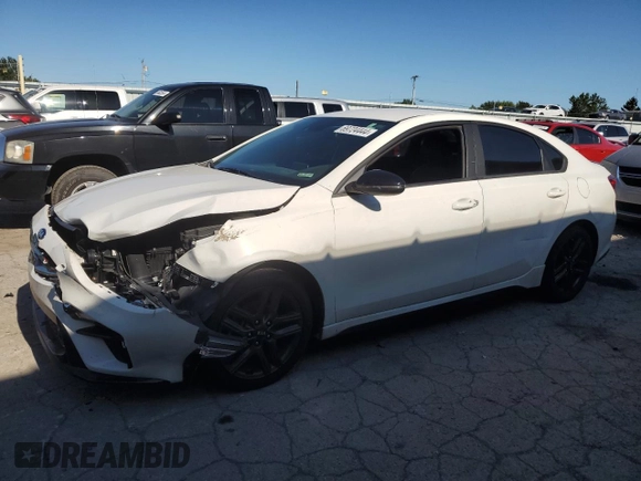 2021 Kia Forte GT-Line with VIN 3KPF34AD9ME283876, listed as a Copart auction lot 69724444 with 61,282 mi miles and Salvage Title. Bid and sale history available at carsss.com. Image 1.