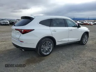 2022 Acura MDX w/Advance Package with VIN 5J8YE1H89NL024910, listed as a Copart auction lot 78226614 with 51,954 mi miles and Salvage Title. Bid and sale history available at carsss.com. Image 3.