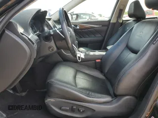 2014 Infiniti Q50 Sport with VIN JN1BV7AR1EM681398, listed as a Copart auction lot 80854494 with 128,127 mi miles and Salvage title. Bid and sale history available at DreamBid. Image 7.
