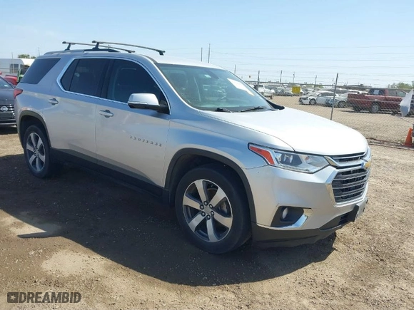 2018 Chevrolet Traverse LT Leather with VIN 1GNERHKW0JJ216994, listed as a IAAI auction lot 41810989 with 117,236 mi miles. Bid and sale history available at carsss.com. Image 1.