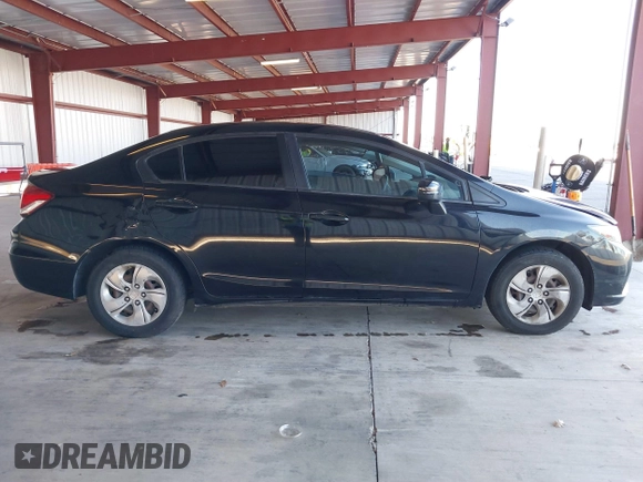 2015 Honda Civic LX with VIN 19XFB2F54FE203055, listed as a IAAI auction lot 40607290 with 206,136 mi miles and . Bid and sale history available at DreamBid. Image 13.