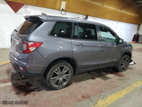 2019 Honda Passport EX-L with VIN 5FNYF8H56KB028406, listed as a Copart auction lot 88751655 with 90,258 mi miles and Salvage Title. Bid and sale history available at carsss.com. Image 3.