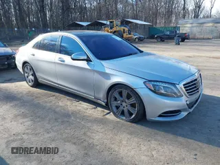 2015 Mercedes-Benz S-Class S 550 with VIN WDDUG8FBXFA084888, listed as a IAAI auction lot 41636873 with 159,841 mi miles. Bid and sale history available at carsss.com. Image 1.