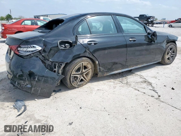 2024 Mercedes-Benz C 300 z VIN W1KAF4GB2RR218022, wystawiony jako Copart lot #51552635 z przebiegiem 7 906 mil mil oraz Szkoda całkowita • Salvage title. Historia ofert i sprzedaży dostępna na DreamBid. Obrazek 3.