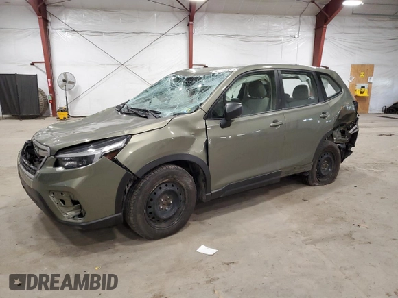 2021 Subaru Forester with VIN JF2SKAAC7MH491824, listed as a Copart auction lot 48983135 with 38,663 mi miles and Salvage title. Bid and sale history available at DreamBid. Image 1.