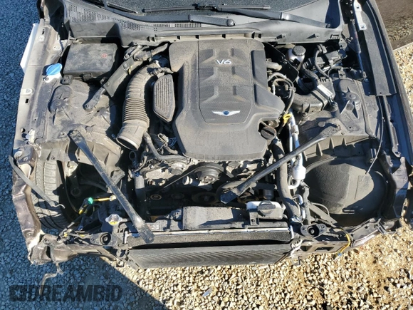 2019 Genesis G80 3.8L with VIN KMHGN4JE6KU288907, listed as a Copart auction lot 76422094 with 60,735 mi miles and Salvage Title. Bid and sale history available at carsss.com. Image 12.