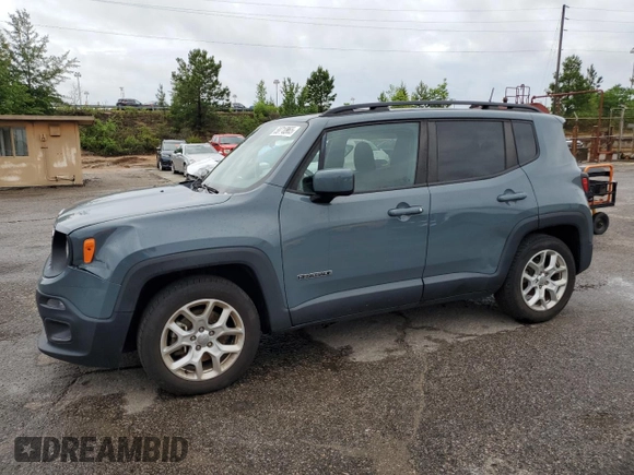 2018 Jeep Renegade Latitude with VIN ZACCJABB1JPH47472, listed as a Copart auction lot 58710965 with 212,772 mi miles and Salvage title. Bid and sale history available at DreamBid. Image 1.