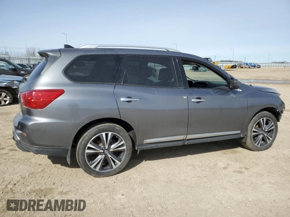 2020 Nissan Pathfinder Platinum with VIN 5N1DR2DM6LC635299, listed as a Copart auction lot 50606625 with 0 mi miles and Non Repairable. Bid and sale history available at carsss.com. Image 3.