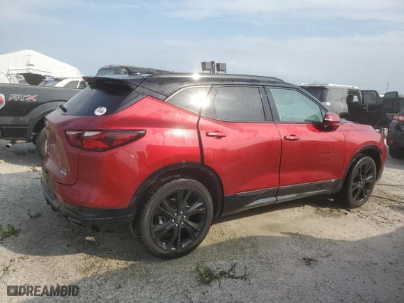 2022 Chevrolet Blazer RS with VIN 3GNKBERS7NS136492, listed as a Copart auction lot 74621974 with 0 mi miles and Non Repairable. Bid and sale history available at carsss.com. Image 3.
