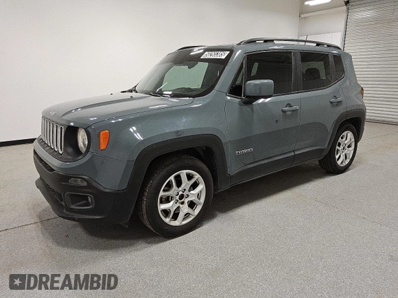 2018 Jeep Renegade Latitude with VIN ZACCJABB7JPH24455, listed as a Copart auction lot 50265385 with 156,278 mi miles and Clean Title. Bid and sale history available at DreamBid. Image 1.
