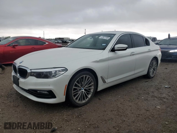 2018 BMW 5 Series 530i with VIN WBAJA5C58JWA38855, listed as a Copart auction lot 47621765 with 94,886 mi miles and Salvage Title. Bid and sale history available at DreamBid. Image 1.