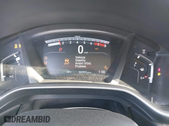 2019 Honda CR-V EX-L with VIN 5J6RW2H88KA017955, listed as a IAAI auction lot 41947730 with 69,955 mi miles and . Bid and sale history available at carsss.com. Image 7.