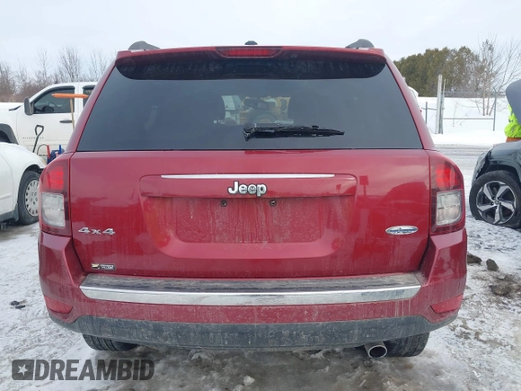 2016 Jeep Compass High Altitude Edition with VIN 1C4NJDEBXGD674518, listed as a IAAI auction lot 41635847 with 158,125 mi miles. Bid and sale history available at carsss.com. Image 16.