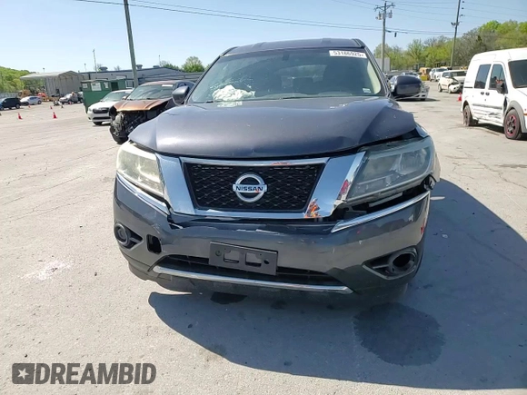 2014 Nissan Pathfinder S with VIN 5N1AR2MN8EC633584, listed as a Copart auction lot 53186925 with 144,650 mi miles and Salvage Title. Bid and sale history available at carsss.com. Image 12.