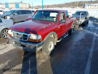 1999 Ford Ranger XLT with VIN 1FTZR15X1XTA90177, listed as a IAAI auction lot 41328368 with 360,832 mi miles. Bid and sale history available at carsss.com. Image 2.