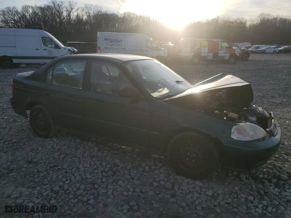 2000 Honda Civic VP with VIN 2HGEJ661XYH597401, listed as a Copart auction lot 47554195 with 156,681 mi miles and Salvage Title. Bid and sale history available at carsss.com. Image 4.