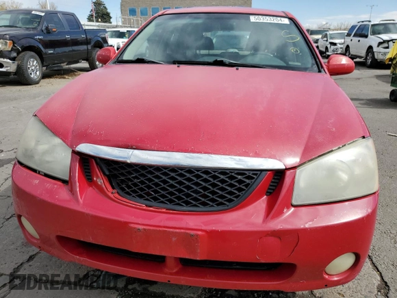 2005 Kia Spectra with VIN KNAFE161455072263, listed as a Copart auction lot 50353204 with 179,957 mi miles and Salvage Title. Bid and sale history available at DreamBid. Image 5.