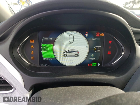2020 Chevrolet Bolt EV LT with VIN 1G1FY6S06L4116571, listed as a Copart auction lot 73759482 with 31,646 mi miles. Bid and sale history available at carsss.com. Image 9.