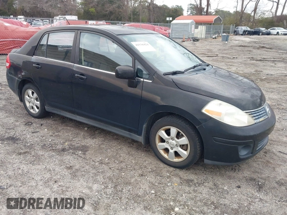 2007 Nissan Versa 1.8 SL with VIN 3N1BC11E87L420766, listed as a IAAI auction lot 41536424 with 93,567 mi miles. Bid and sale history available at carsss.com. Image 1.