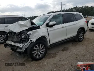 2019 Honda Pilot EX-L with VIN 5FNYF5H44KB004997, listed as a Copart auction lot 53837185 with Not provided miles and Salvage title. Bid and sale history available at DreamBid. Image 1.