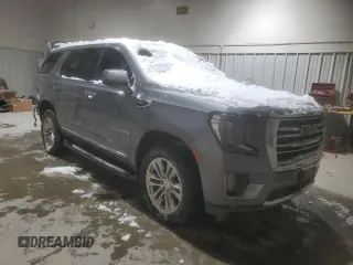 2021 GMC Yukon SLT with VIN 1GKS2BKD8MR414972, listed as a Copart auction lot 45839925 with 68,359 mi miles and Salvage Title. Bid and sale history available at carsss.com. Image 4.