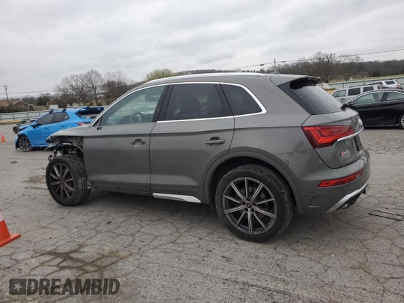 2023 Audi SQ5 Premium Plus with VIN WA1B4AFY4P2057617, listed as a Copart auction lot 49883695 with 34,522 mi miles and Salvage Title. Bid and sale history available at carsss.com. Image 2.
