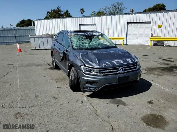 2021 Volkswagen Tiguan SE with VIN 3VV2B7AX2MM075326, listed as a Copart auction lot 52449985 with 8,034 mi miles and Salvage Title. Bid and sale history available at carsss.com. Image 12.