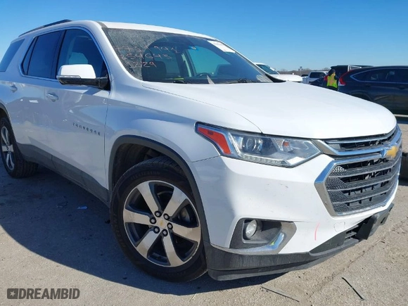2019 Chevrolet Traverse LT Leather with VIN 1GNERHKW5KJ254643, listed as a IAAI auction lot 41389465 with 151,541 mi miles. Bid and sale history available at carsss.com. Image 1.