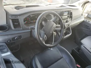 2021 Ford Transit Cargo with VIN 1FTBR1X87MKA68791, listed as a Copart auction lot 43239345 with 95,963 mi miles and Salvage Title. Bid and sale history available at DreamBid. Image 8.