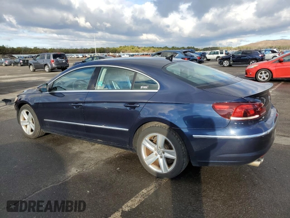 2013 Volkswagen CC Sport with VIN WVWBP7AN6DE546625, listed as a Copart auction lot 85506494 with 163,424 mi miles and Salvage Title. Bid and sale history available at carsss.com. Image 2.