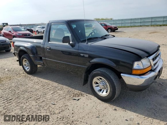 1999 Ford Ranger XL with VIN 1FTYR10C8XPC08279, listed as a Copart auction lot 55920455 with 109,157 mi miles and Clean Title. Bid and sale history available at DreamBid. Image 4.