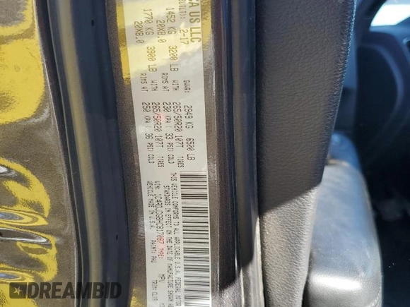 2017 Dodge Durango GT with VIN 1C4RDJDG8HC817087, listed as a Copart auction lot 42809705 with 166,860 mi miles and Salvage Title. Bid and sale history available at carsss.com. Image 16.