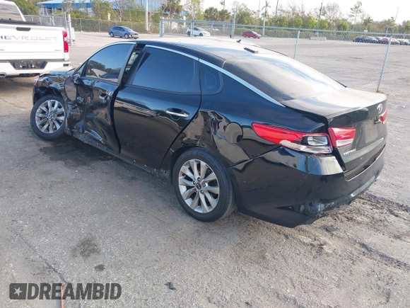 2018 Kia Optima LX with VIN 5XXGT4L38JG256924, listed as a IAAI auction lot 41267413 with 129,820 mi miles and . Bid and sale history available at DreamBid. Image 3.