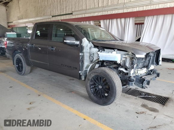 2018 Nissan Titan SV with VIN 1N6AA1E57JN515817, listed as a Copart auction lot 65537205 with 69,567 mi miles and Salvage title. Bid and sale history available at DreamBid. Image 4.