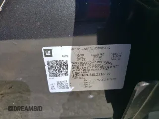 2020 GMC Acadia Denali with VIN 1GKKNPLS6LZ216097, listed as a Copart auction lot 46839645 with 44,755 mi miles and Salvage title. Bid and sale history available at DreamBid. Image 13.