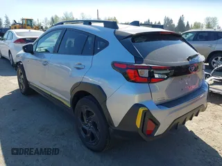 2024 Subaru Crosstrek Sport with VIN 4S4GUHF68R3840421, listed as a IAAI auction lot 42033409 with 3,413 mi miles. Bid and sale history available at carsss.com. Image 3.