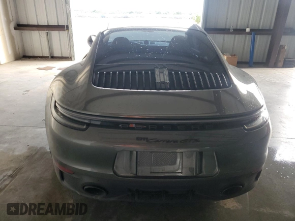 2023 Porsche 911 Carrera S with VIN WP0AB2A97PS220998, listed as a Copart auction lot 74458134 with 0 mi miles and Salvage Title. Bid and sale history available at carsss.com. Image 6.