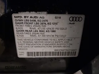 2018 Audi Q5 Prestige z VIN WA1CNAFY8J2144431, wystawiony jako IAAI lot #42100177 z przebiegiem 50 606 mil mil oraz . Historia ofert i sprzedaży dostępna na DreamBid. Obrazek 9.
