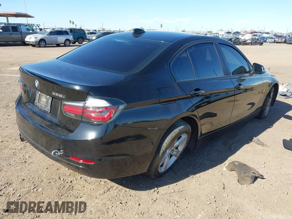 2012 BMW 3 Series 328i with VIN WBA3A5C58CF343636, listed as a IAAI auction lot 41832374 with 136,968 mi miles. Bid and sale history available at carsss.com. Image 4.