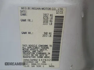 2016 Nissan Altima SL with VIN 1N4AL3AP8GC137632, listed as a Copart auction lot 63238655 with 75,835 mi miles and Salvage title. Bid and sale history available at DreamBid. Image 12.